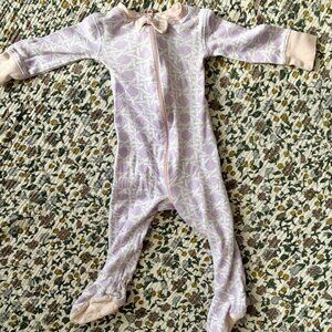 TBBC Ocean Club Cane Lavender Sleeper EUC 0-3M